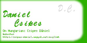 daniel csipes business card